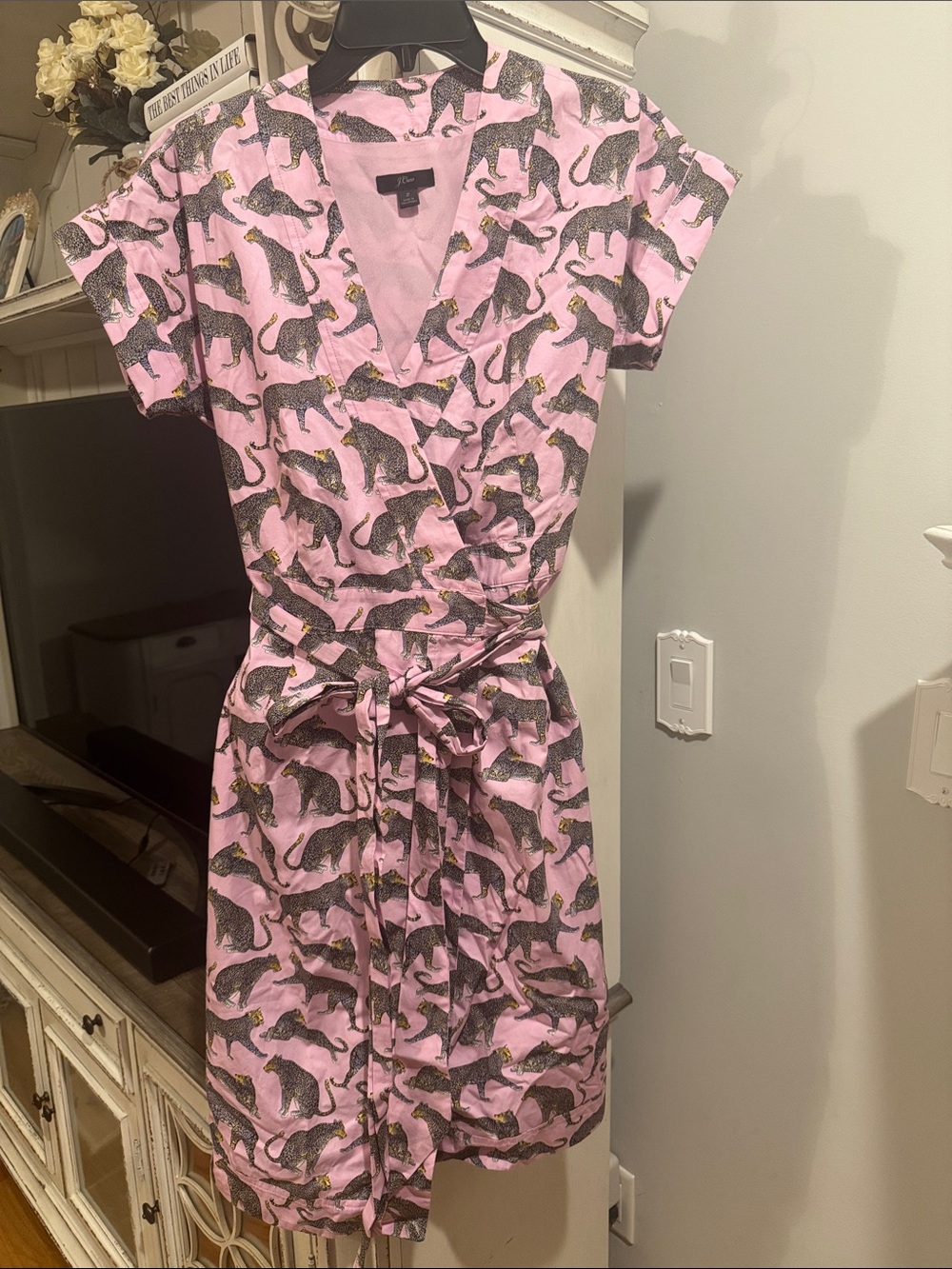J. Crew Ratti Cheetah-print Wrap Dress - Picture 3 of 8